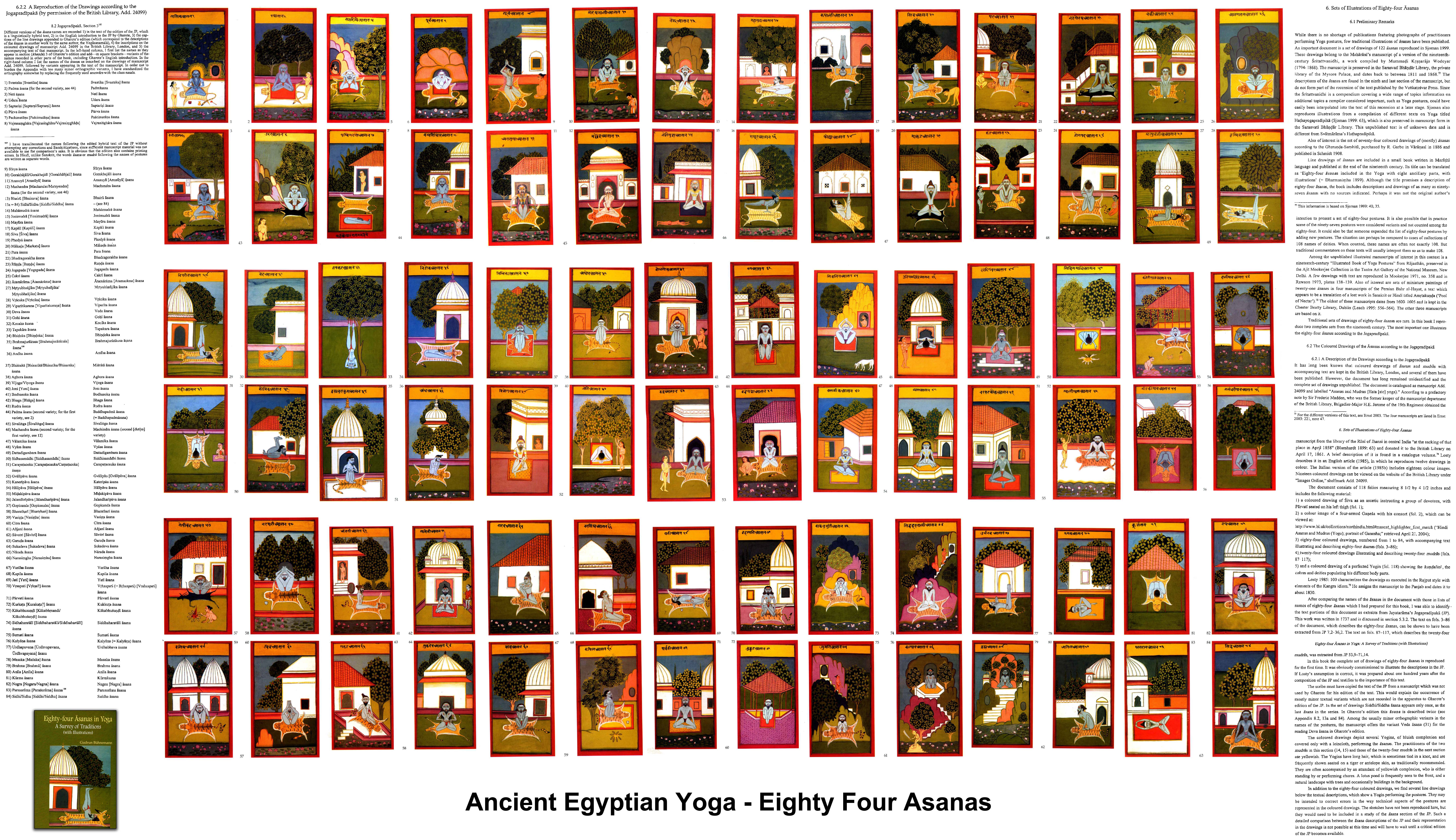 Ancient Egyptian Yoga (Abbey Wood & Belvedere) Eighty Four Asanas Ancient Egyptian Yoga (Abbey Wood & Belvedere) Eighty Four Asanas